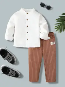 INCLUD Boys Long Sleeves Shirt With Trousers