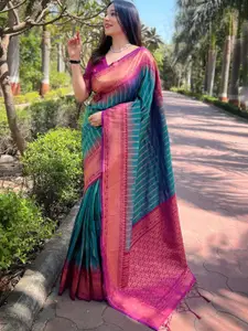 SGF11 Woven Design Zari Pure Silk Handloom Kanjeevaram Saree