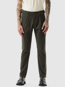 Snitch Men Slim Fit Formal Trousers