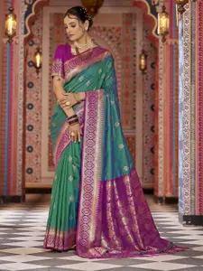 elora Woven Design Silk Cotton Banarasi Saree