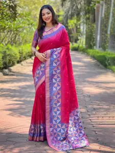 SGF11 Woven Design Zari Pure Silk Kanjeevaram Saree