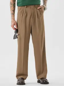 Snitch Tan Mid-Rise Relaxed Fit Trouser