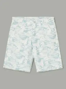 Fame Forever by Lifestyle Boys Floral Printed Denim Shorts