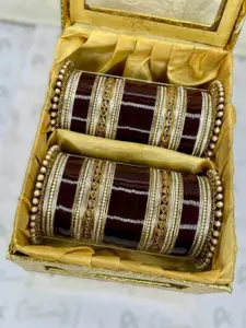 T4 JEWELS Set Of 86 EmbellishedBridalChuda