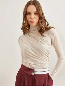 Olalook Women High Neck Fitted Top