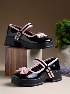 Froh Feet Women Platform Sandals with Bows Details
