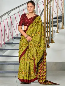Anouk Printed Pure Cotton Bagru Saree