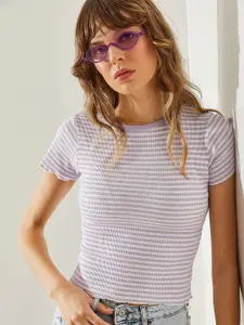 BIANCO LUCCI Striped Cotton Top