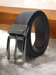 Provogue Men Textured Leather Reversible Formal Belt
