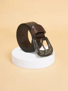 BYFORD by Pantaloons Men Textured Leather Belt