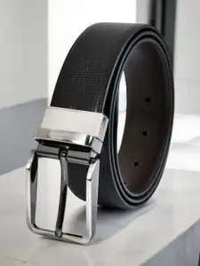 Provogue Men Textured Leather Reversible Belt