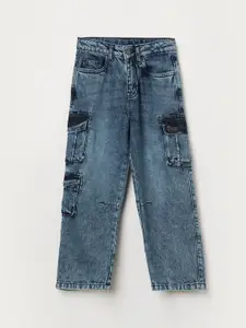 Fame Forever by Lifestyle Boys Regular Fit Mid-Rise Highly Distressed Heavy Fade Jeans