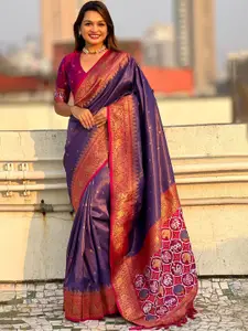 SGF11 Woven Design Zari Tissue Patola Saree