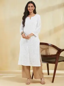 Fabindia Women Embroidered Thread Work Kurta