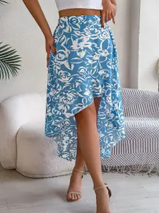 all about you Floral Printed A-Line Knee Length Skirt