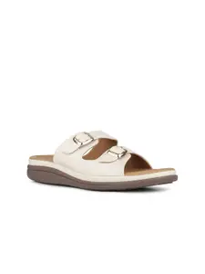 Inc 5 Women Solid Open Toe Slip-On Flat Sandals