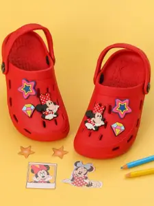 Disney By Yellow Bee Girl Rubber Clogs  Flip-Flops With Charms