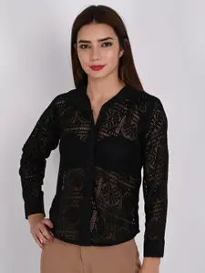 ORIEX THE ORIGINAL FASHION Women Floral Semi Sheer Casual Shirt