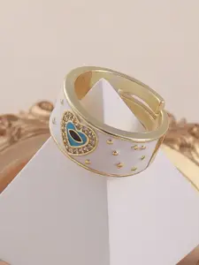 DressBerry Gold-Plated Evil Heart Finger Ring