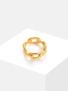DressBerry Gold-Plated Designer Ring