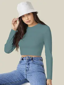 Dream Beauty Fashion Top-152-Tally Women Fitted Crop Top