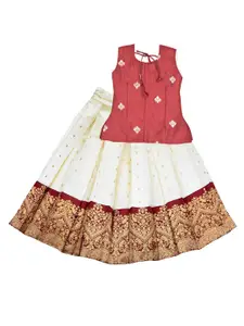 AMIRTHA FASHION Girls Ready to Wear Lehenga &