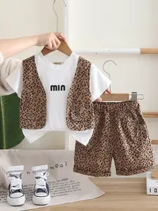 INCLUD Boys Printed T-shirt With Shorts