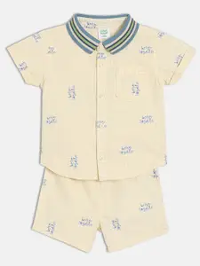 MINI KLUB Boys Printed Shirt with Shorts