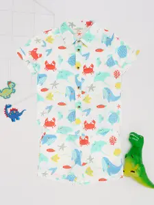 Pantaloons Baby Boys Printed Shirt with Shorts