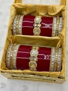 T4 JEWELS Set Of 78 EmbellishedBridalChuda