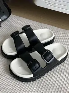 Richmen Women Sliders With Buckles