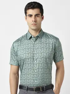 V Dot Men Slim Fit Printed Party Shirt