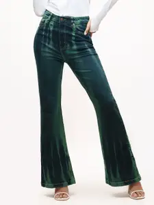 FREAKINS Women Emerald Cascade Bootcut Jeans