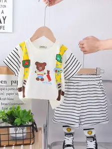 INCLUD Boys Printed Short Sleeves T-shirt With Shorts