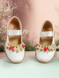 KazarMax Girls White Flats