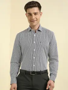 Allen Solly Men Slim Fit Micro Checks Striped Formal Shirt