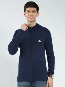 Monte Carlo Men Striped Woollen Cardigan