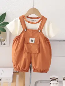 INCLUD Boys T-Shirt With Dungaree