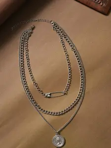 DressBerry Silver-Plated Layered Necklace