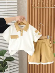 INCLUD Boys Polo Collar Short Sleeves T-shirt With Shorts