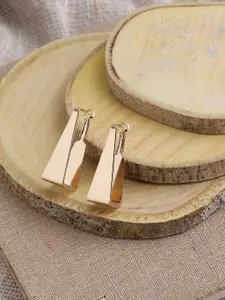 DressBerry Gold-Plated Contemporary Hoop Earrings