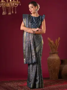 Anouk Floral Silk Blend Sungudi Saree