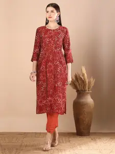 FASHOR Women Printed Sequinned Kurta