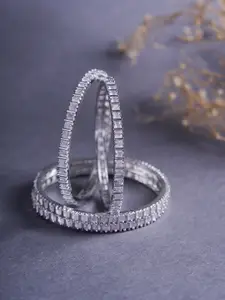 Opal Touch Set Of 4 Rose Gold-Plated AD Studded Bangles