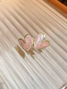 KRENOZ Heart Shaped Studs Earrings