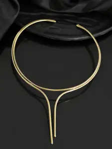Silvermerc Designs Dual-Band Gold-Plated Necklace