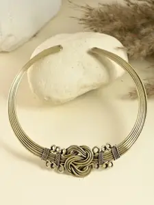 Silvermerc Designs Gold-Plated Intricate Knot Necklace