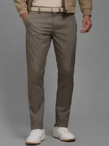Louis Philippe Sport Men Textured Slim Fit Trousers