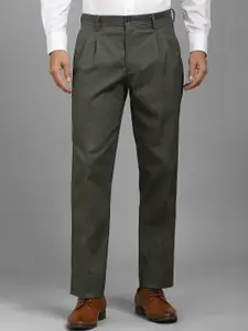 Louis Philippe Men Pleated Trousers