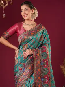 Anouk Woven Design Banarasi Saree